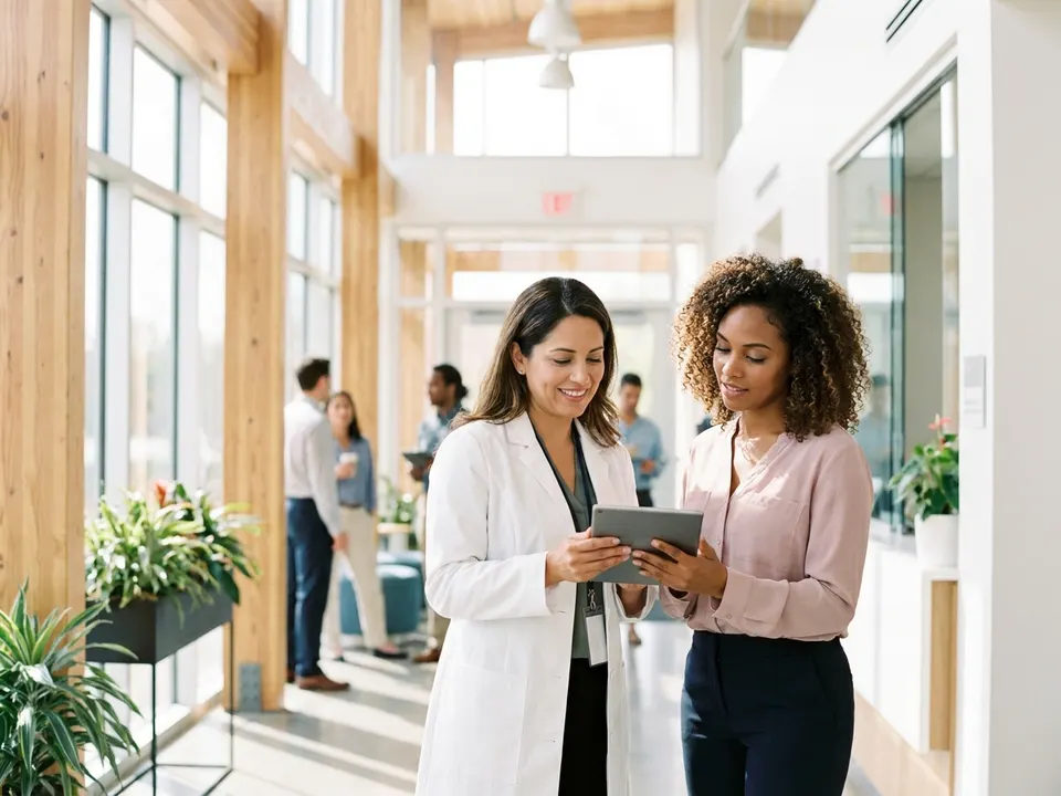 Equipo de una empresa del sector salud